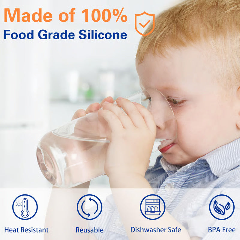 【10 PCS】Reusable Silicone Water Jug Caps