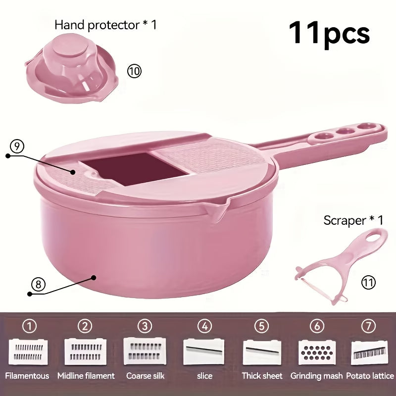 12-in-1 Multifunctional Vegetable Chopper – Easy Slicing&Grating for Everyday Cooking