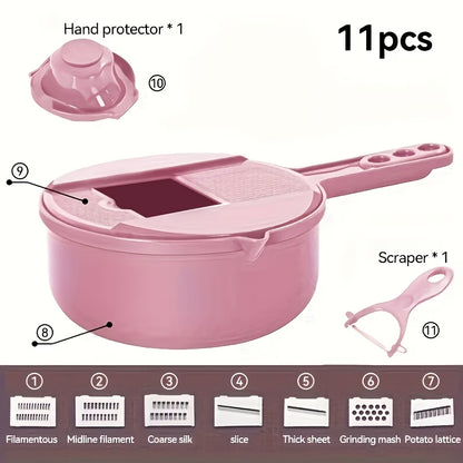 12-in-1 Multifunctional Vegetable Chopper – Easy Slicing&Grating for Everyday Cooking