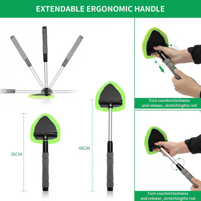 Car Windshield Cleaning Tool with Extendable Handle