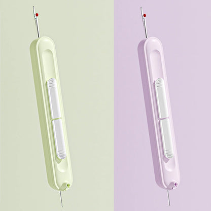 Dual-Head Hand Sewing Tool – 2-in-1 Needle Threader and Stitch Remover