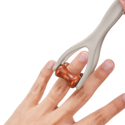 Wooden Finger Massage Roller — Relieve Tension, Joint & Acupoint Massage