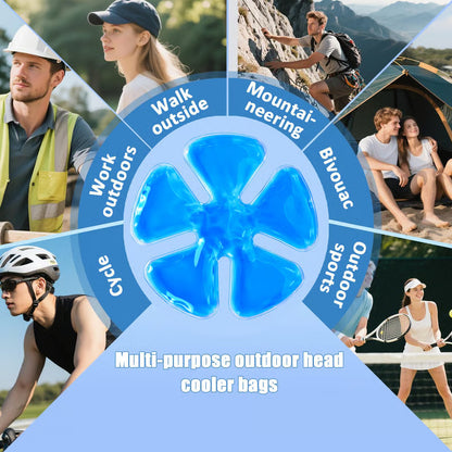 🧊Reusable Gel Ice Pack Hat Inserts for Head Cooling