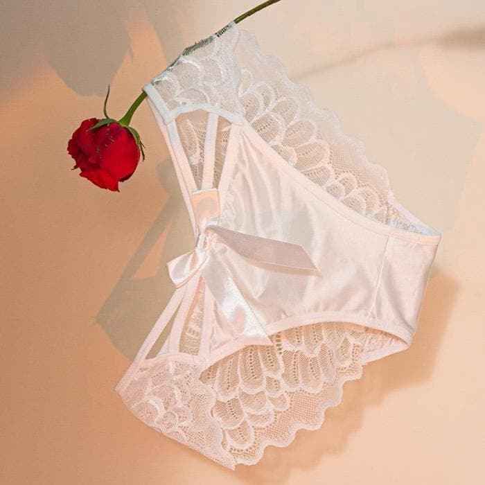 Women's Lace Bow Panties｜Cotton Gusset, Soft & Breathable Comfort