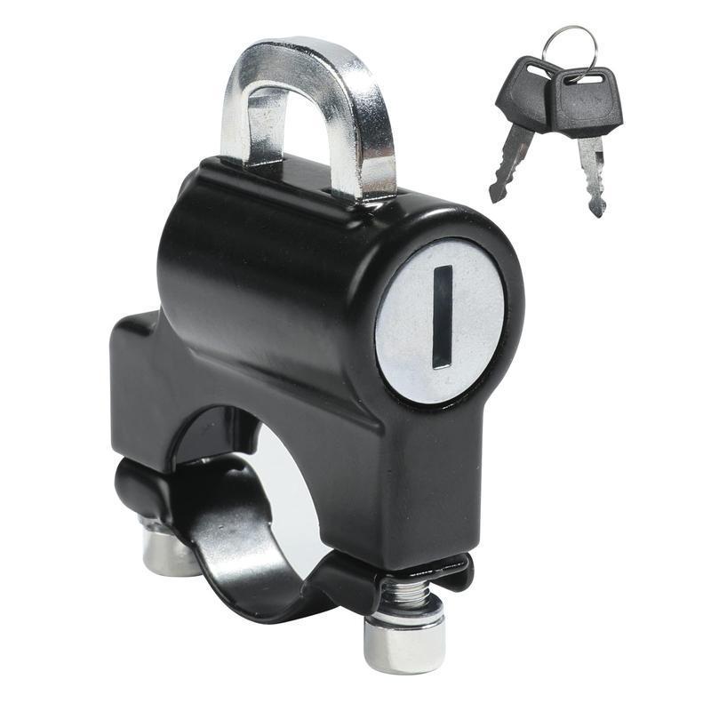 Universal Motorcycle Helmet Anti-Theft Lock with Key & Hanging Hook