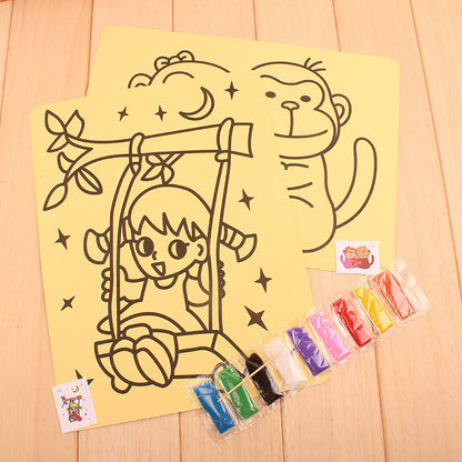[10 PCS] Kids’ Creative DIY Sand Painting Kit