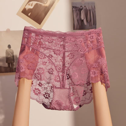 High Waist Lace Underwear｜Soft Fabric & Figure Slimming Fit