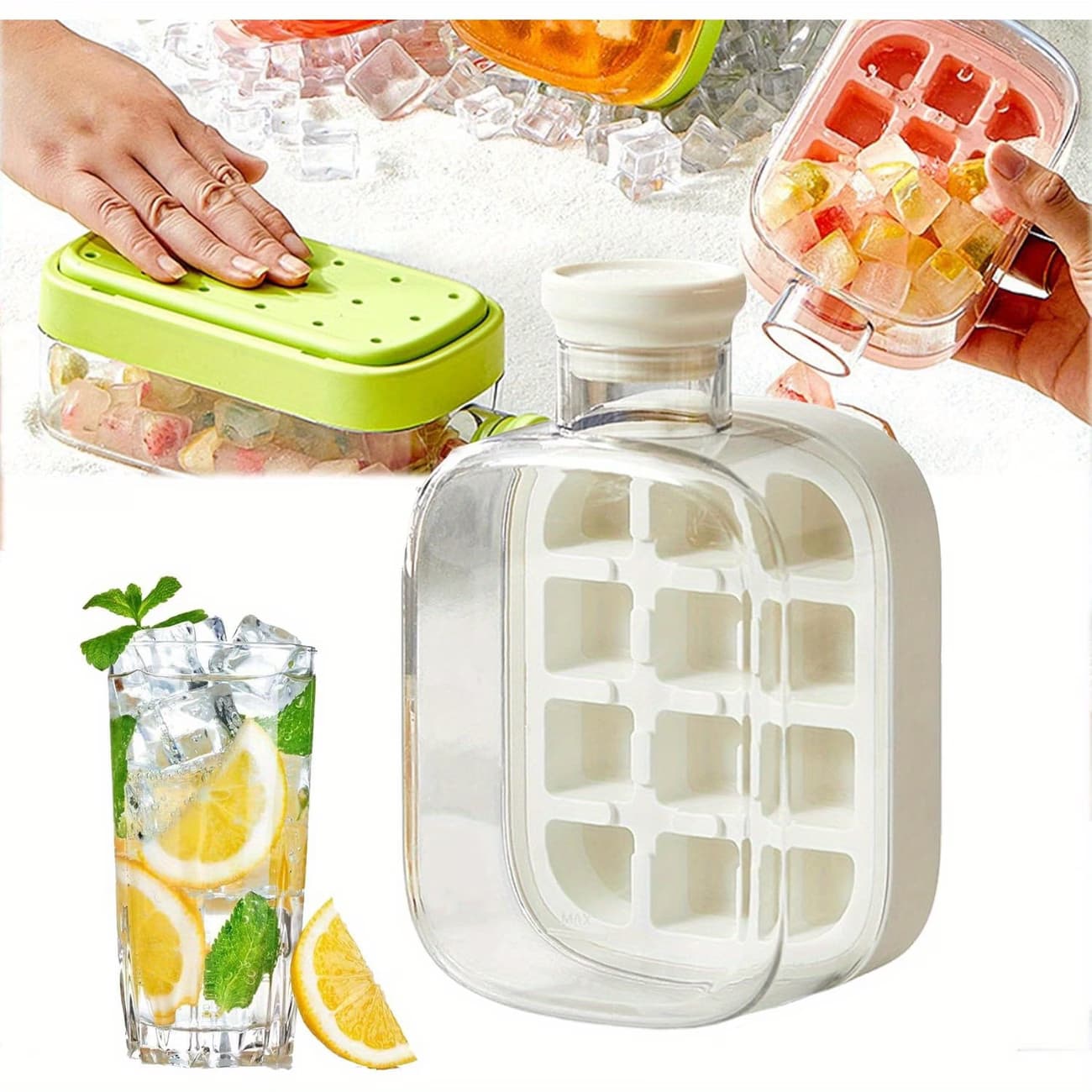 ❄️ 2-in-1 Ice Cube Maker Bottle – Enjoy Cold Drinks Anytime!