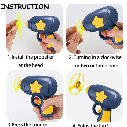 🐱Interactive LED Flying Disc Launcher – Disc & Spinning Top 2-in-1, for Cats & Dogs