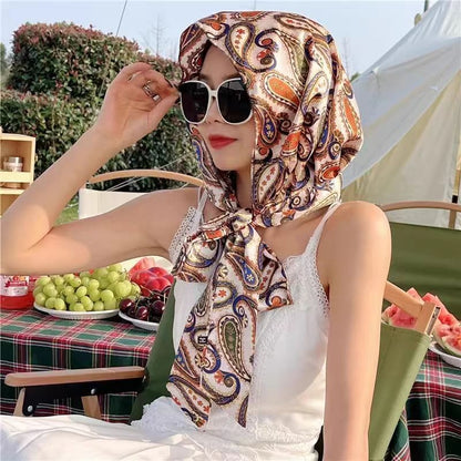 Fashionable head scarf, styles windproof and sun protection scarf