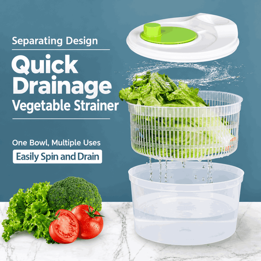 3L Manual Veggie Spinner – Spin Dry After Washing