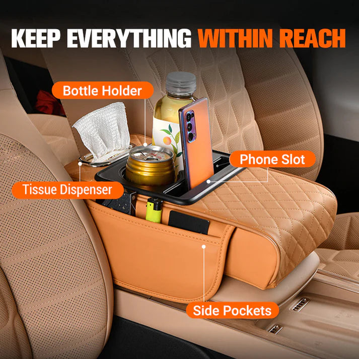 🧻Free Tissue + Car Armrest Heightening Pad (Integrated Pressurized, Multifunctional)