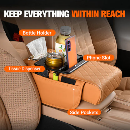 🧻Free Tissue + Car Armrest Heightening Pad (Integrated Pressurized, Multifunctional)