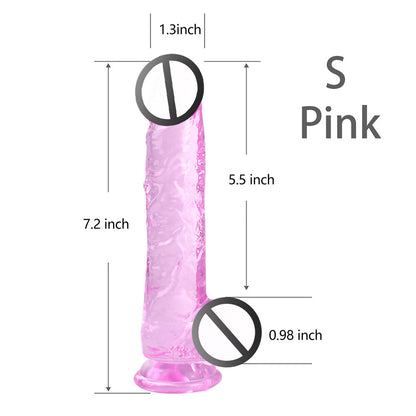 Realistic Transparent Crystal, Soft & Flexible