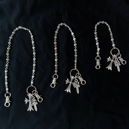Multi-Functional Pant Chain – Bag Charm/Waist/Jeans Chain, Sword/Bead/Cross Waist Chain