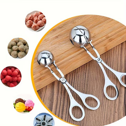 Non-Stick Meatball Maker, Stainless Steel Meatball Scoop With Long Handle
