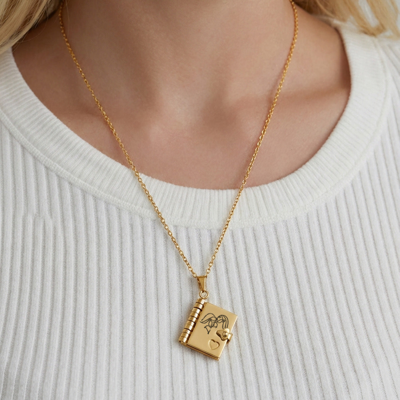 My Little Star Book Necklace