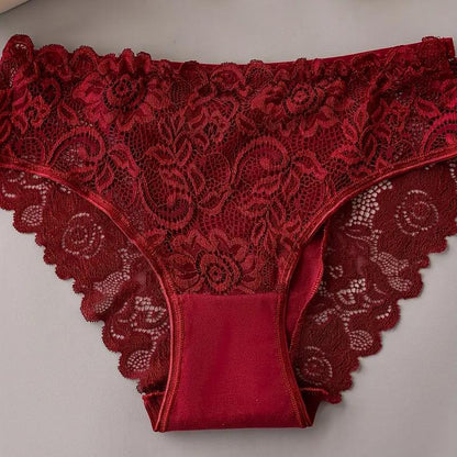 4pcs Women'S Floral Lace Underwear