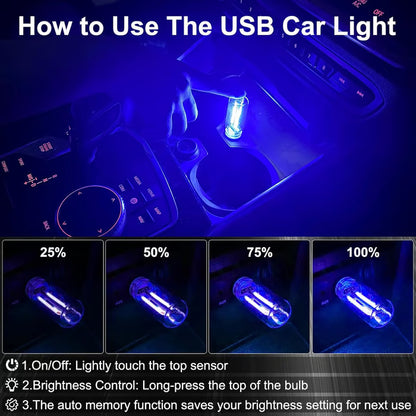 Car USB Night Light Bulb