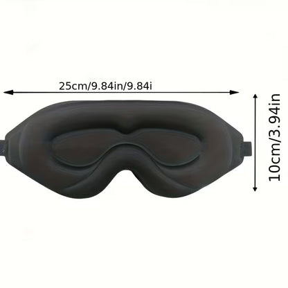 3D Contoured Sleep Mask - 100% Blackout Noise Reducing