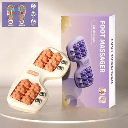 💜Portable Dual Foot Massage Roller – Dual Rolling Heads for Deep Tissue Massage, Non-Slip & Lightweigh