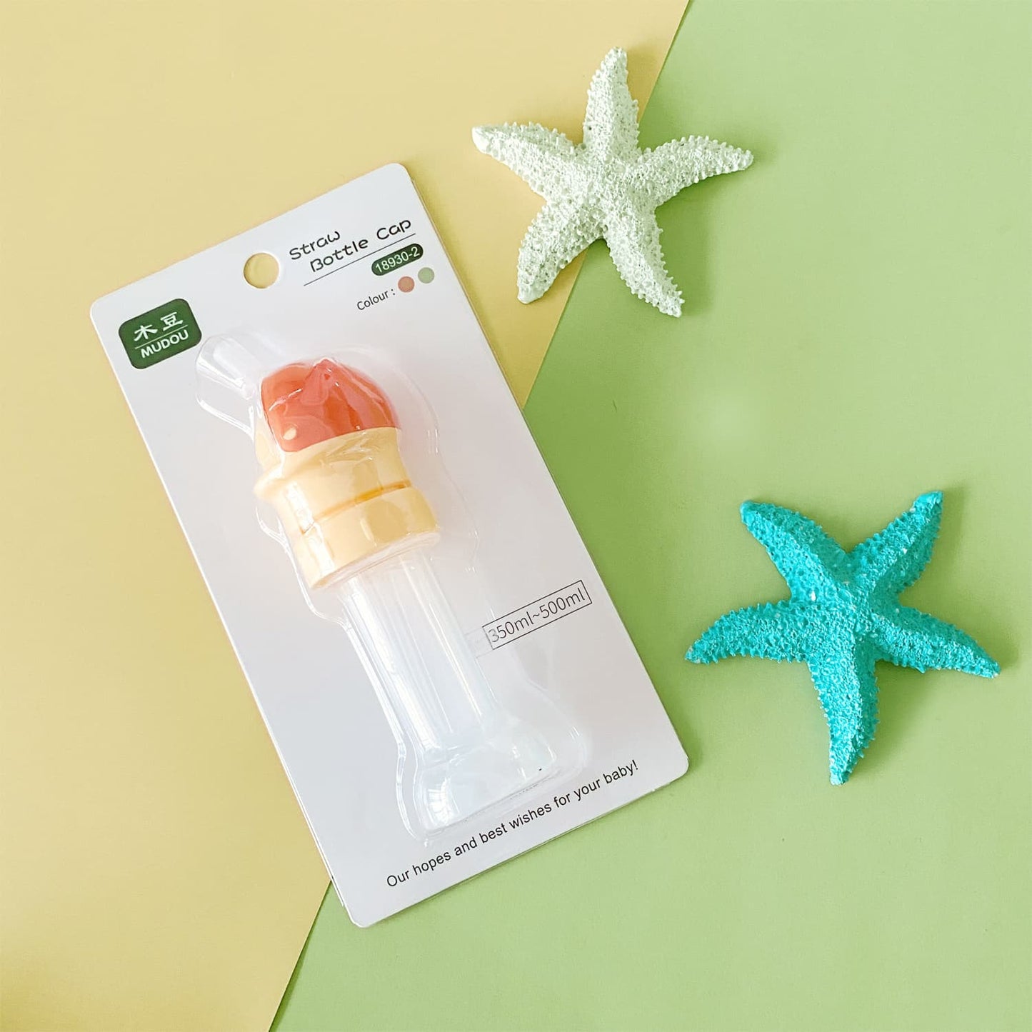 Kids Water Bottle Spout Conversion Cap with Straw – Universal Fit for Juice & Water Bottles, Spill-Proof Flip Top for Toddlers & Children