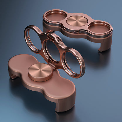 📱Dual-Ring Finger Holder – 360° Swivel & Fold, Strong Clip for Phones
