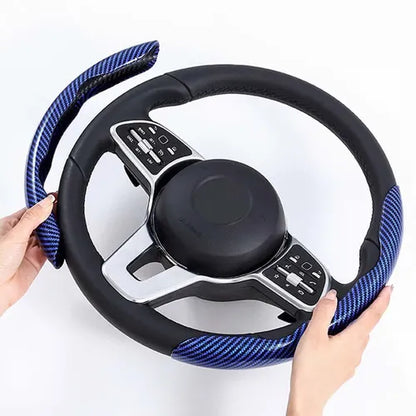 Carbon Fiber Silicone Anti-Slip Car Steering Wheel Cover - Universal Fit