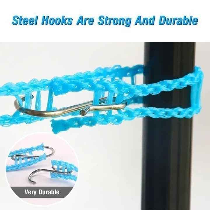 💨 Windproof Non-Slip Clothesline – Stays in Place, Clothes Won’t Slide, Perfect for Outdoor Drying
