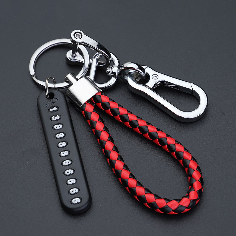 Anti - lost Keychain With Phone Number