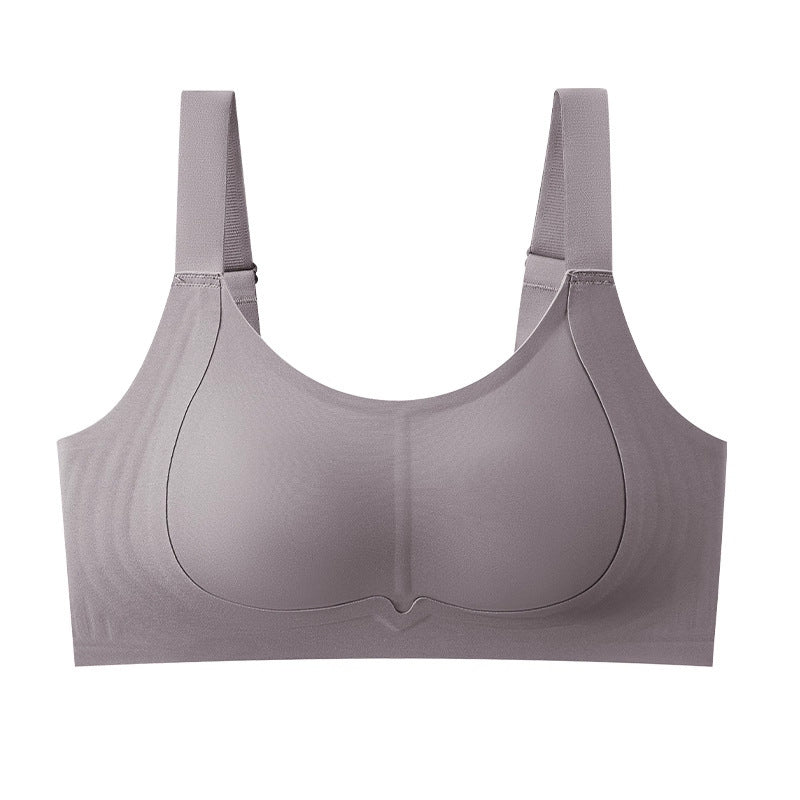 🐰Bunny Ear Cup Thin Bra – Minimizes Full Bust, Wireless & Seamless with Side Support