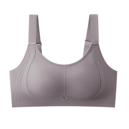 🐰Bunny Ear Cup Thin Bra – Minimizes Full Bust, Wireless & Seamless with Side Support