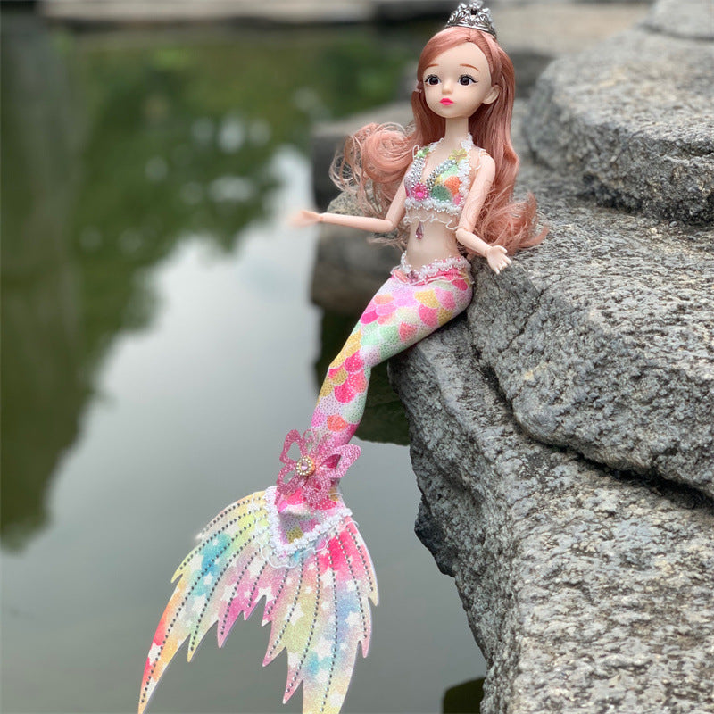 Drill Tail Mermaid Princess Doll