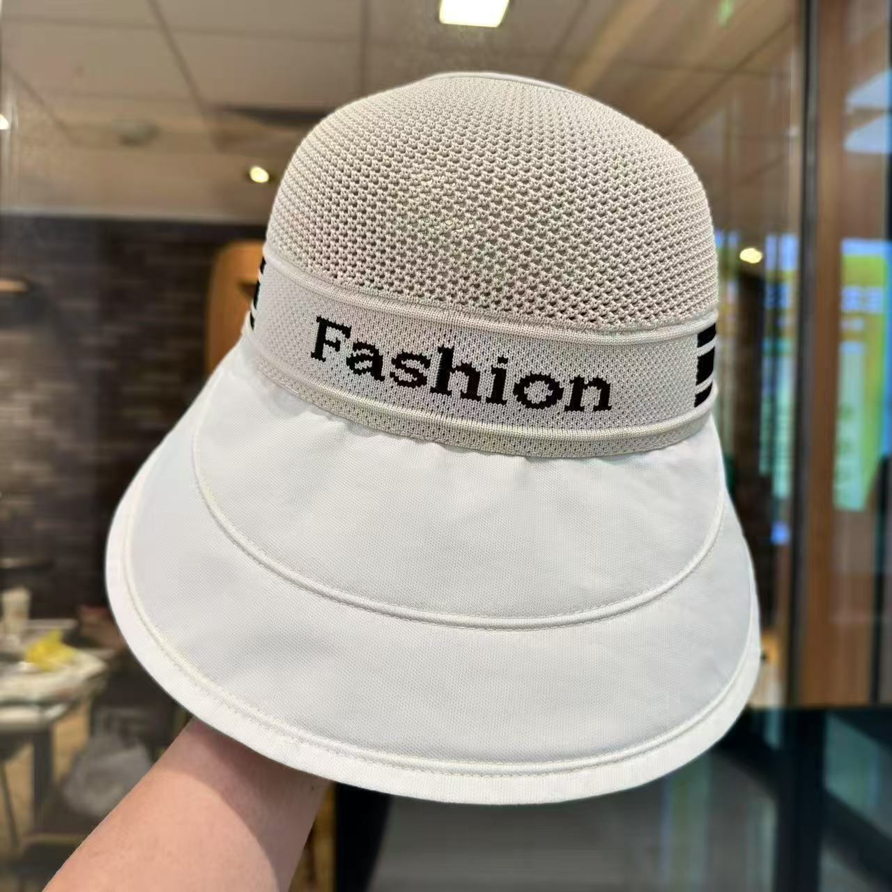 🌴 Women's Trendy Breathable Sun Bucket Hat – Side Clips for Face Mask, UV Protection & Foldable