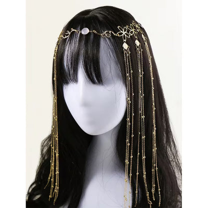 Elegant Chain Tassel Headband - Bohemian Style