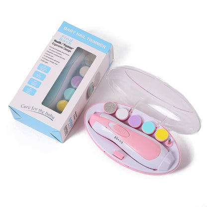 Premium LED Baby Nail Trimmer Set– Safe & Quiet Electric File with Light