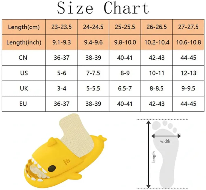 Fashionable Shark Slides - Comfortable, Non-Slip