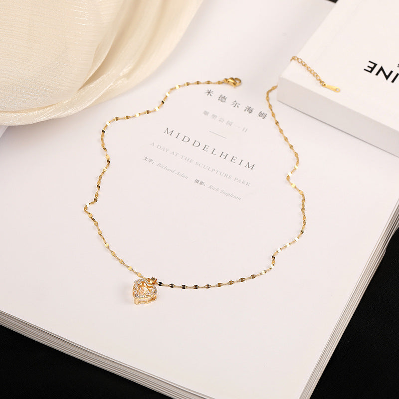 Ocean Heart Golden Love Necklace