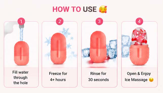 Reusable Ice Facial Roller – Cooling Face & Eye Massager