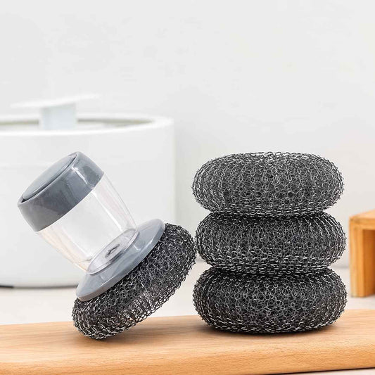 🔥 2-in-1 Dish Brush｜Built-in Soap Dispenser & Powerful Cleaning