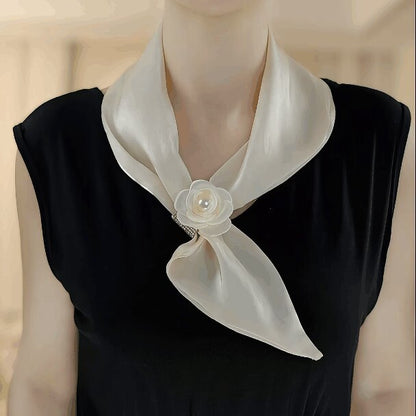🌸 Elegant Floral Decorative Neck Scarf – Stylish Accessory for Saree, Kurti & Dresses