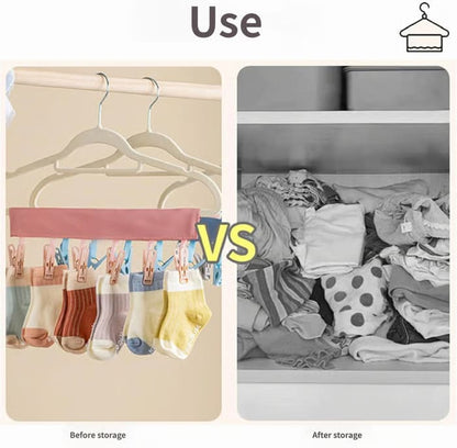 ✈️Portable Travel Clothespins – Turn Any Hanger Into a Clothesline