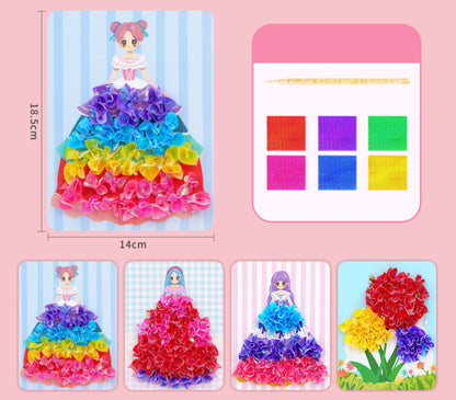 Children's DIY Princess Dress-up Sticker Book, Sticker Art, Educational Toy