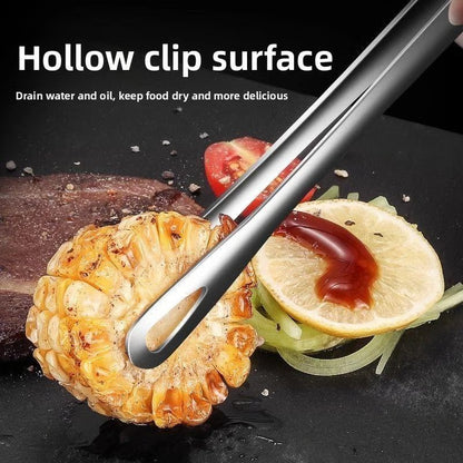 Kitchen food tongs, non-slip barbecue tongs