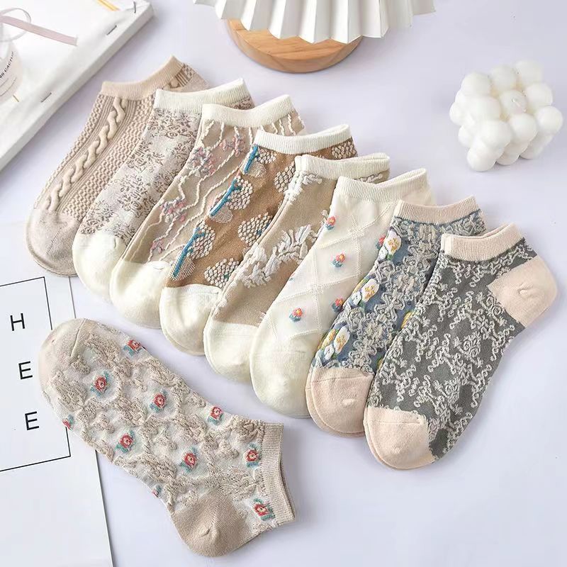 women's retro fashion cotton socks