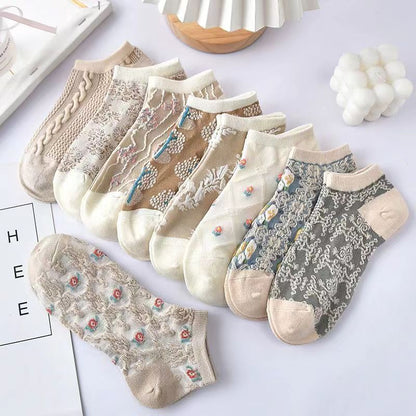 women's retro fashion cotton socks