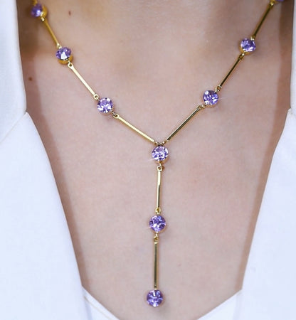 Women's Elegant Y-Shaped Drop Necklace