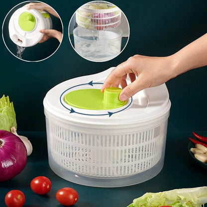 3L Manual Veggie Spinner – Spin Dry After Washing