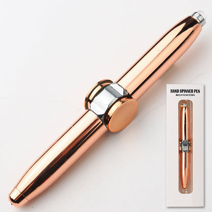 ✨Flash Fingertip Gyro Pen – Stress Relief & Writing 2-in-1, Spinning Design with LED Light, Fun for Office & Study