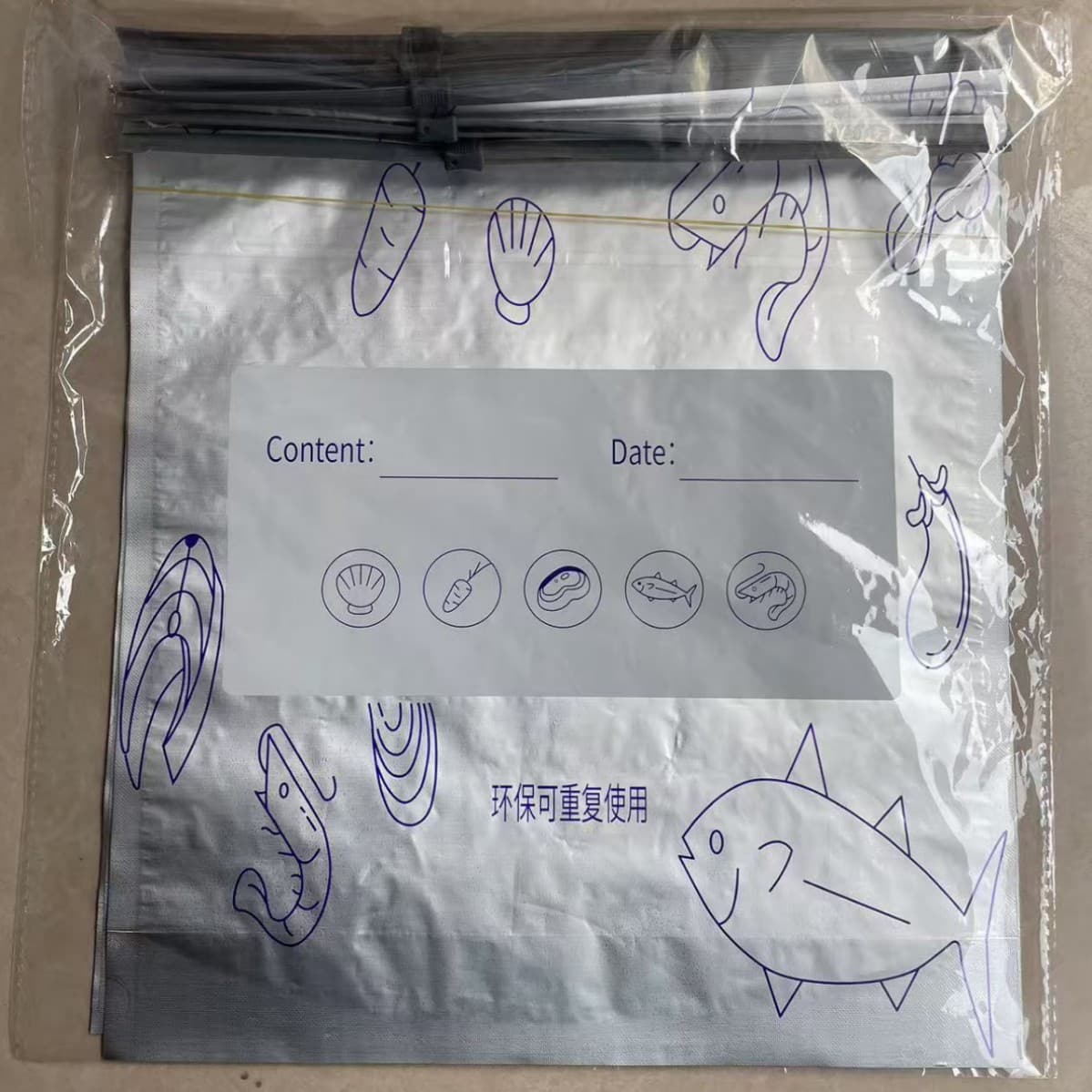 Reusable Aluminum Foil Sealable Storage Bags – Airtight & Moisture-Proof, Perfect for Fridge, Travel & Organization